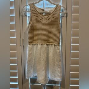 Abercrombie Kids Crochet and White Romper